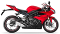 Triumph Daytona 675 2013 Diablo Red naklejki stickers aufkleber motodecals adesivi pegatinas nálepky autocollants