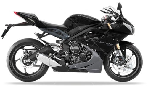 Triumph Daytona 675 2013 2014 Phantom Black Pearl naklejki stickers aufkleber nálepky autocollants