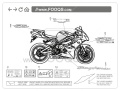 Triumph Daytona 675 2010 2011 naklejki stickers aufkleber motodecals adesivi autocollans