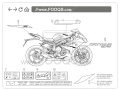 Triumph Daytona 675 2013 naklejki stickers aufkleber motodecals autocollants