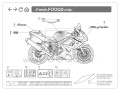 Triumph Daytona 600 2002 2003 2004 naklejki stickers aufkleber motodecals adesivi