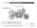 Triumph Street Triple 675 2008 2009 2010 2011 naklejki stickers aufkleber motodecals adesivi pegatinas nálepky autocollants