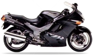 Kawasaki ZZR 1100 1994 negro pegatinas (1)