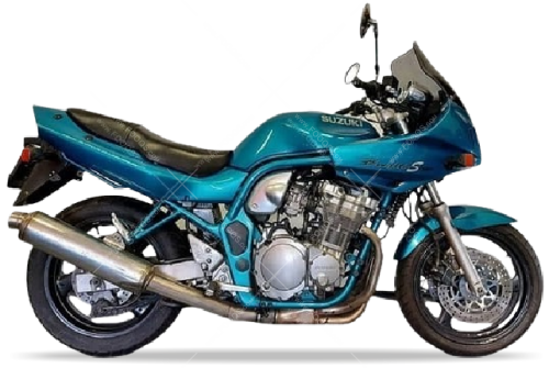 Suzuki GSF 600 S Bandit 1996 candy green 1ZV fooqs naklejki motor stickers oem parts aufkleber