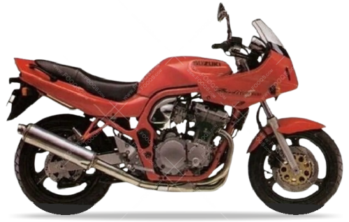 Suzuki GSF 600 S Bandit 1998 candy orange Y3H fooqs naklejki motor stickers oem parts aufkleber