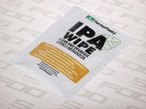 Isopropyl alcohol wipe for degreasing before sticker application ściereczka oklejanie IPA