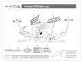 Honda cb 500 s 2000 2002 fooqs naklejki motor stickers oem parts aufkleber