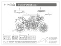 Triumph Speed Triple 1050 R 2015 2016 fooqs naklejki moto sticker tal mutur oem original
