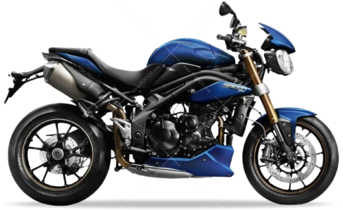 Triumph Speed Triple 1050 2012 2015 blue naklejki motor stickers aufkleber oem parts