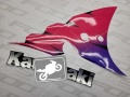Kawasaki Ninja ZXR 750 ZX7 1994 black usa fooqs motorcycle decals aufkleber oem autocollants adesivi naklejki nalepky adhesivos original label motorrad fairing renovation restouration youngtimer classic zxr750 ninja fairing front rear left 10