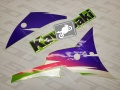 Kawasaki zxr 750 1995 zxr750 ninja green white blue usa fooqs naklejki moto sticker αυτοκολλητα μοτοσικλέτας oem original decal renovation tank fuel restouration youngtimer lack paint naklejka oryginalna fairing fairings front rear  aufkleber declas 11