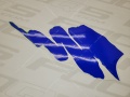 Kawasaki ZXR 750 1993 green white blue fooqs motorcycle decals aufkleber oem autocollants adesivi naklejki nalepky adhesivos nálepky oem original iconic restoration tank youngtimer old label sticker decal fairing front 17