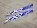 Kawasaki ZXR 750 1992 blue fooqs motorcycle decals aufkleber oem autocollants adesivi naklejki nalepky adhesivos nálepky oem original zxr750 ninja fairings tank fuel label iconic restoration decal candy 11