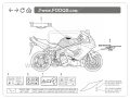 Triumph Sprint St 1050 2005 2007 fooqs naklejki stickers decals aufkleber oem lipuķi Stickeren tarra