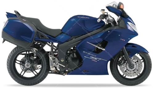 Triumph Sprint ST 1050 2008 2010 pacific blue pearl naklejki stickers aufkleber motodecals adesivi pegatinas