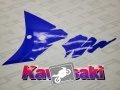 Kawasaki ZXR 750 1993 green white blue fooqs motorcycle decals aufkleber oem autocollants adesivi naklejki nalepky adhesivos nálepky oem original iconic restoration tank youngtimer old label sticker decal fairing front zx7r zx7 r ninja 10