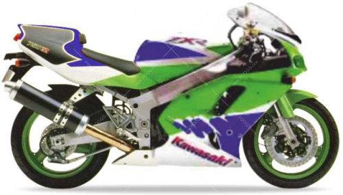 Kawasaki ZXR 750 1993 zx7r zx7 r ninja green white blue fooqs motorcycle decals aufkleber oem autocollants adesivi naklejki nalepky adhesivos nálepky oem original 1