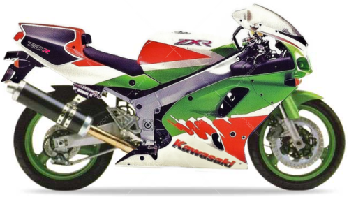 Kawasaki ZXR 750 1993 green white blue fooqs motorcycle decals aufkleber oem autocollants adesivi naklejki nalepky adhesivos nálepky oem original iconic restoration tank youngtimer old label sticker decal fairing front zx7r zx7 r ninja 33
