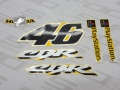 Honda CBR 600F 2001 Yellow Rossi Y163 fooqs naklejki stickers decals aufkleber adesivi adesivo autocollants oem decal original fairing fairings tank fuel restoration repair renew paint front left right rear replica cbr600f cbr600 pc 35 pc35 19
