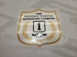Kawasaki Superbike Supersport Champion 1990 adesivo per serbatoio