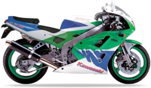 Kawasaki Zxr 400 1993 bianco verde blu 36 adesivi