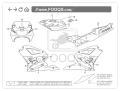Kawasaki ZXR 400 1994 green white blue fooqs motorcycle decals aufkleber oem autocollants adesivi naklejki decal sticker label oem fairing fairings tank restoration renew paint color zxr400 naljepnice za motocikl motocikla uzlīmes motorfiets ninja 2