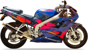 Kawasaki Zxr 400 1995-1999 ebano metallico adesivi