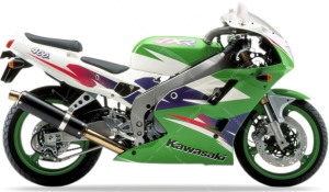 Kawasaki Zxr 400 1995-1999 verde lime 7F adesivi