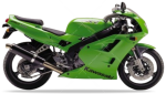 Kawasaki Zxr 400 1991-1999 lime zöld 7F mátrix