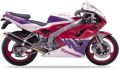 Kawasaki ZXR 400 1993 violet white red fooqs naklejki stickers decals aufkleber oem motorcycle original parts shop stiùbhartan klistermærker klistermärken decal sticker label oem fairing fairings tank restoration renew paint color zxr400 ninja 1