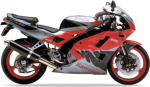 Kawasaki Zxr 400 1993 ében ezüst piros mátrix