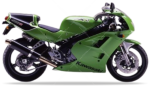 Kawasaki Zxr 400 r 1995-1999 lime zöld 7F mátrix