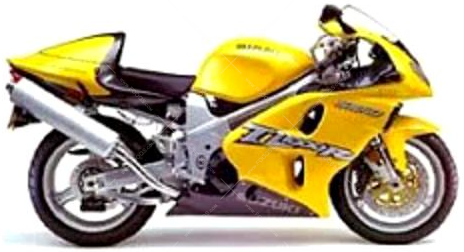 Suzuki TL 1000 R 1998 phliolina yellow 163 naklejki stickers aufkleber motodecals adesivi pegatinas nálepky autocollants oem