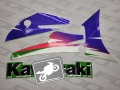 Kawasaki zxr 400 1995 1996 1997 1998 1999 green 7f fooqs naklejki motodecals motocikla uzlīmes decal sticker label oem fairing fairings tank restoration renew paint color zxr400 ninja aufkleber stickers decals oem original  24