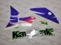 Kawasaki zxr 400 1995 1996 1997 1998 1999 green 7f fooqs naklejki motodecals motocikla uzlīmes decal sticker label oem fairing fairings tank restoration renew paint color zxr400 ninja aufkleber stickers decals oem original  27