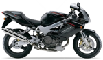 Honda VTR 1000 F FireStorm 1997 - 2000 nero mute metallizzato NH359 adesivi