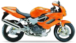 Honda VTR 1000 F FireStorm 1997 - 2000 arancione lively perlato YR179 adesivi