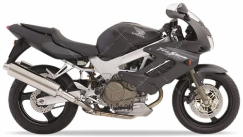 Honda vtr 1000 f firestorm 2001 2006 mat gunpowder black metallic NH436 fooqs stickers motorcycle decals aufkleber naklejki oem parts adesivi motorcycle