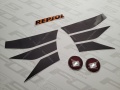 honda cbr1000rr cbr 1000 rr 1000rr cbr1000 sc59 sc 59 fireblade repsol 2011 Orange YR250 fooqs naklejki stickers decals aufkleber adesivi adesivo autocollants decal sticker nalepky oem original usa fairing fairings label emblem tank fuel 33