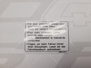 Naklejka serwisowa Honda 001