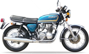 Honda CB 550 Super Four 1977 pegatinas azules