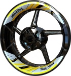Adesivi per cerchioni ranty F2 Triumph universal giallo bianco