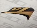 Yamaha YZF R1 2008 dark grey gold RN19 parts stickers aufkleber motodecals adesivi pegatinas nálepky autocollants