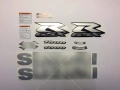 Suzuki GSXR 1000 2005 black fooqs motorcycle stickers