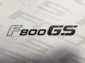BMW F 800 GS 2007 silver matt WN25 fooqs naklejki stickers decals aufkleber adesivi pegatinas autocollants fairings restoration replacement