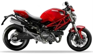 Ducati Monster 696 2008-2010 červeno nalepky