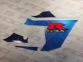 Suzuki GSXR 600 2005 blue YBA WH fooqs set naklejki stickers decals adesivi aufkleber autocollants original autocollants moto fairing