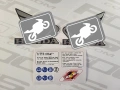 Honda CB 500 F 2013 2014 black fooqs set naklejki stickers decals adesivi aufkleber autocollants mátrix oem tank original