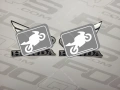 Honda CB 500 F 2013 2014 black fooqs set naklejki stickers decals adesivi aufkleber autocollants mátrix oem parts reproduction