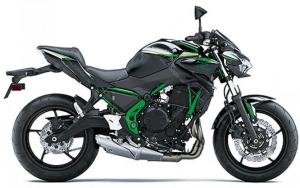 Kawasaki Z 650 2025 black green naklejki